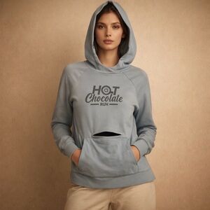 Venture Endurance Hot Chocolate Large Performance Women's Blue Hoodie